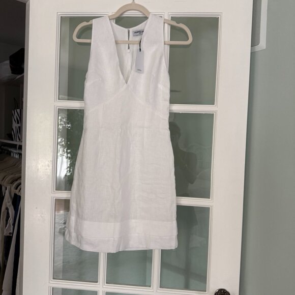 White Linen Dress (NEW with TAGS) - Picture 1 of 6